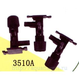 Краник воздушный пластиковый черный (3шт)