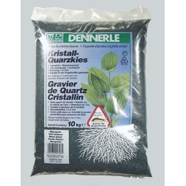 Гравий 1-2 мм, цветной Dennerle Kristall-Quarz 10 кг, темно-зеленый (цвет мха)