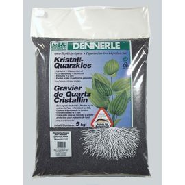 Гравий 1-2 мм, цветной Dennerle Kristall-Quarz 10 кг, цвет черный