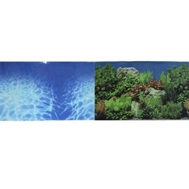 Фон для аквариума двухсторонний Кораллы/Растительный 30х60см  PR-002125