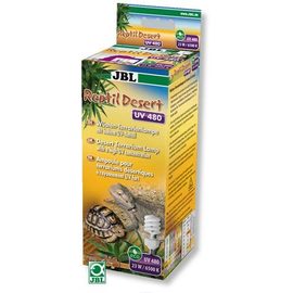 Энергосберегающая лампа с высоким уровнем ультрафиолета в областях UV-A и UV-B для пустынных террариумов JBLReptilDesert UV 480