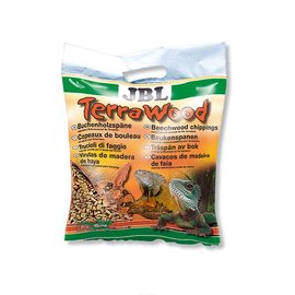 Буковая щепа, натуральный донный субстрат для сухих и полусухих террариумов JBL TerraWood, 20 л