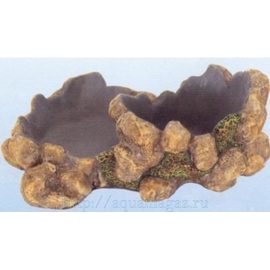 Камень-поилка-кормушка для рептилий  L210 x W165 x H80мм
