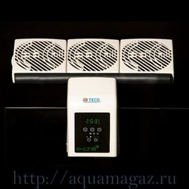 Вентилятор тройной аквариумный с термоконтролером