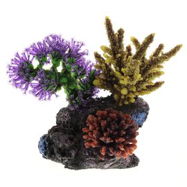 Композиция из кораллов пластик+силикон 20х13х15.5см