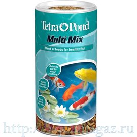 Tetra Pond MultiMix корм для пруд.рыб гранулы, хлопья, таблетки, гаммарус 4 л Tetra Pond MultiMix корм для пруд.рыб гранулы, хлопья, таблетки, гаммарус 4 л