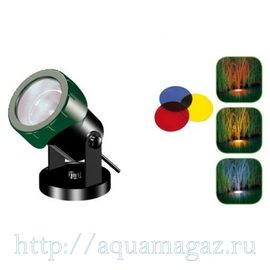 TetraPond PL20 Подсветка для пруда (Лампа-20Вт 3светофильтра трансформатор ,кабель 7м)