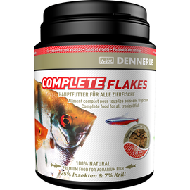 Dennerle Complete Flakes - Основной корм в форме хлопьев для аквариумных рыб, 190 г DEN7503