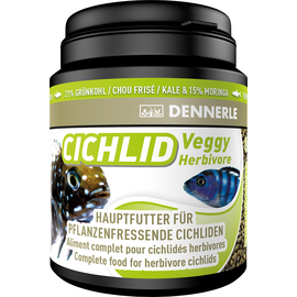 Dennerle Cichlid Veggy - Основной корм в форме гранул для растительноядных цихлид, 450 г DEN7517