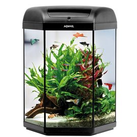 Аквариум AQUAEL шестигранный 60л с крышкой и светом AQ-113308 Аквариум AQUAEL шестигранный 60л с крышкой и светом AQ-113308