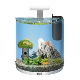 Аквариум дуговой Tetra AquaArt Explorer Line LED Cray 30л белый Tet-255982