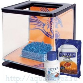 Аквариум Marina Betta Kit Boy, 2л, черный