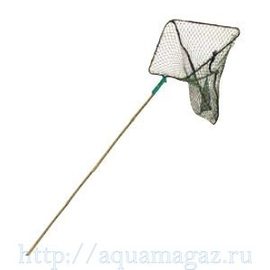 Сачок на длинной ручке зеленый