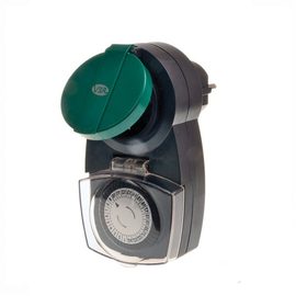 Таймер PRAKTIK механический суточный IP44 с принудительным включением и отключением на 24 часа с интрвалом 30 минут