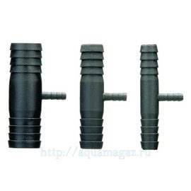 Патрубок Т-образный AQUA MEDIC 9/12- 6/4мм