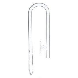 Стеклянная заборная трубка для аквариумов длиной 90 см, диаметр заборной части 25 мм, диаметр трубки 13 мм, высота - 300 мм, вну