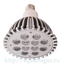 Лампа LED aquasunspot 12 16000К цоколь Е 27, 230В/12 Ватт