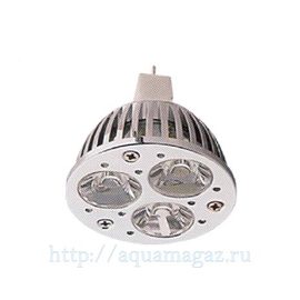 Лампа LED aquasunspot 3 16000К цоколь MR16, 12Вольт/3 Ватт