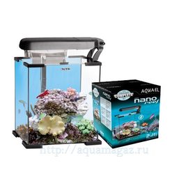 Аквариум морской NANO REEF  30, 30л (30x30x35), (спец.освещение Ecolight 2х11 Вт, лампа Marine, лампа Actinic,фильтр FZN-1 черны