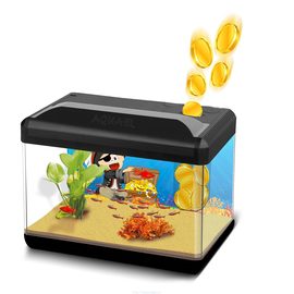 Аквариум пластиковый PIRATE 15л с копилкой (черный) (ЕСО 1*9Вт) Aquael
