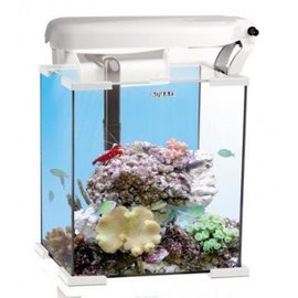 Аквариум морской NANO REEF  20, белый 20л (25x25x30), (спец.освещение Ecolight 2х11 Вт, лампа Marine, лампа Actinic,фильтр FZN-1