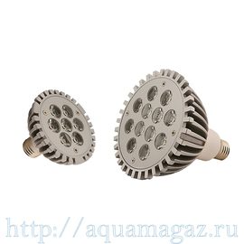 Лампа LED aquasunspot 12 Actinic синий , цоколь Е 27, 230В/12 Ватт