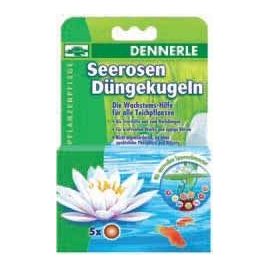 Удобрение в виде шариков для нимфей и других прудовых растений Dennerle Water Lily Fertilizer Balls, 5 шт.