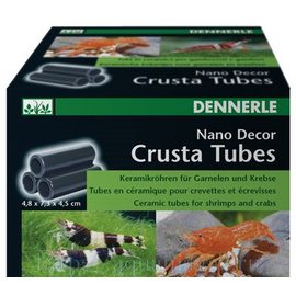 Декоративный элемент для нано-аквариумов Dennerle Nano Decor Crusta Tubes, 3 маленькие керамические трубки для креветок и раков