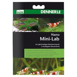 Минилаборатория  для тестирования 5-ти показателей пресной аквариумной воды в нано-аквариумах Dennerle Nano MiniLab