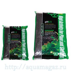 Субстрат для водных растений, pH 6,5, 4-6мм, 9л (M)