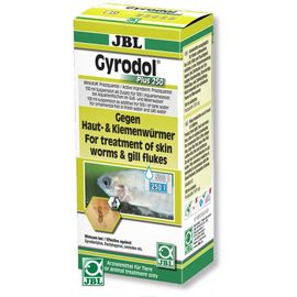 Препарат против жаберных, ленточных и других червей, 100 мл на 500 л JBL Gyrodol Plus 250, 100 мл