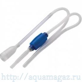 Сифон с грушей и краном, диам. шланга 17.5мм, длина 1,81м