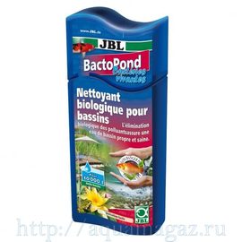 Препарат, содержащий высококонцентрированный раствор бактерий для биологической самоочистки прудовой воды JBL BactoPond, 500 мл