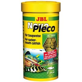 Водорослевые чипсы с примесью целлюлозы для кольчужных сомов JBL NovoPleco, 5,5 л 2700 г