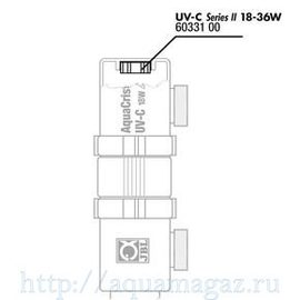 Присоединительный резьбовой штуцер с двумя прокладками для UV-C стерилизатора JBL Tails, 9-36 Вт