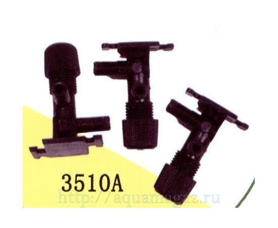 Краник воздушный пластиковый черный (3шт)