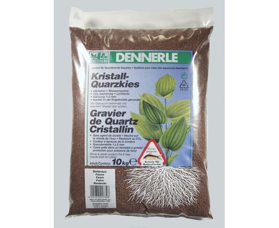 Гравий 1-2 мм, цветной Dennerle Kristall-Quarz 5 кг, цвет сланцево-серый