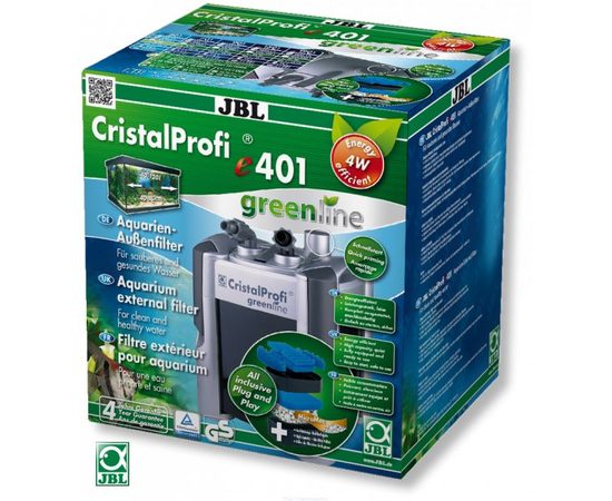 Экономичный внешний фильтр для аквариумов от 40 до 120 литров, до 80 см. длиной, 450 л/ч, с наполнителями и аксессуарами JBL Cri