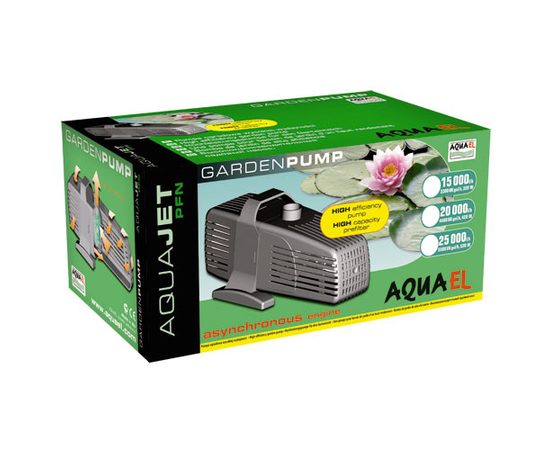 Насос фонтаннный PFN-20 000 Plus асинхронный двигатель кабель 10м (20 000 л/ч) подьем воды макс 650см 300Вт