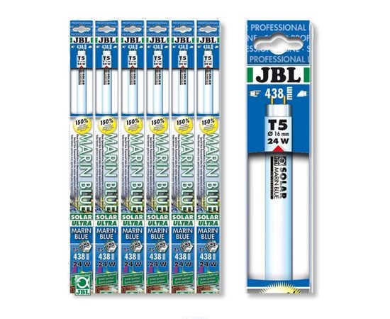 Специальная голубая люминесцентная Т5 лампа с актиничным спектром для аквариумов с морской водой JBL SOLAR ULTRA MARIN BLUE, 5