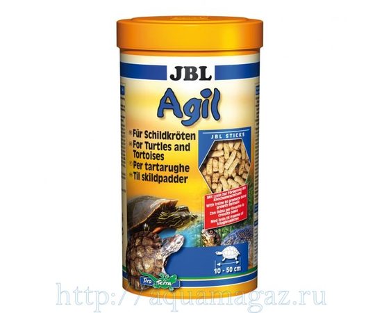 Питательный корм в форме  палочек  для черепах JBL Agil, 1 л 400 г