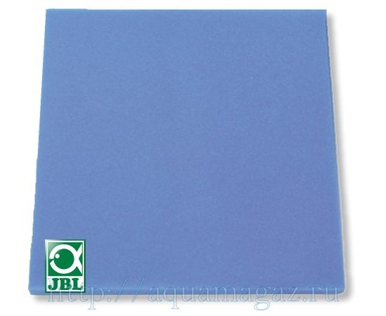 Губка листовая тонкой очистки, синяя, 50х50х2,5 см JBL Fine Filter Foam, синяя, 50х50х2,5 см