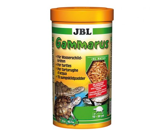Корм-лакомство для водных черепах, очищенный гаммарус JBL Gammarus, 1 л 110 г
