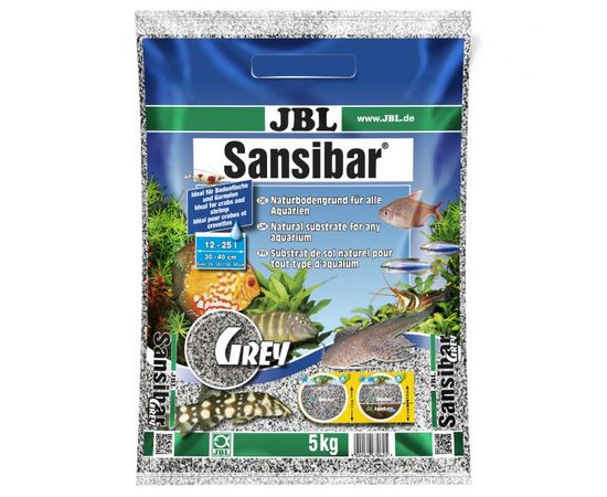 мелкий грунт серый, 10 кг JBL Sansibar GREY 10 кг