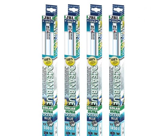Специальная синяя актиничная люминесцентная Т5 лампа для морских аквариумов, 54 ватта, 1150 мм. JBL SOLAR OCEAN BLUE T5 ULTRA 54