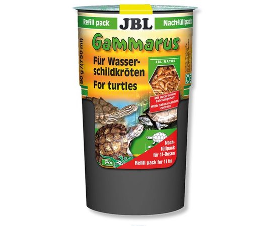 Корм-лакомство для водных черепах, очищенный гаммарус JBL Gammarus, 750 мл 80 г