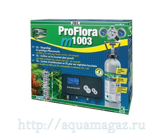 Система СО2 для аквариумов от 300 до 1000 литров с пополняемым баллоном 2000 г JBL ProFlora m1003 Система СО2 для аквариумов от 300 до 1000 литров с пополняемым баллоном 2000 г JBL ProFlora m1003