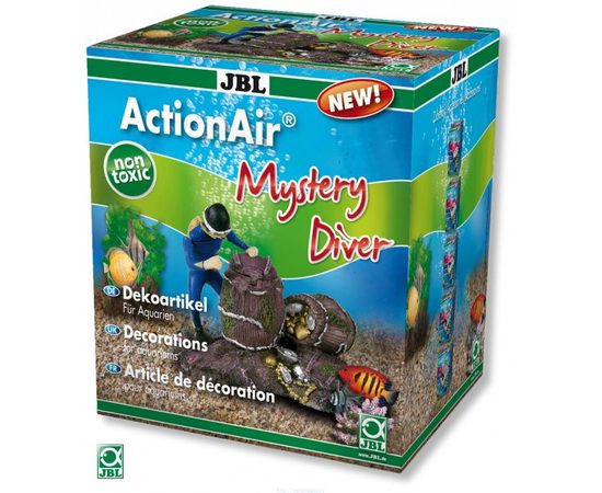 Декоративный распылитель с эффектом движения Аквалангист JBL ActionAir Mystery Diver