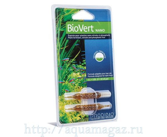 BIO VERT NANO добавка олигоэлементов для аквариумных растений (2шт) в блистере BIO VERT NANO добавка олигоэлементов для аквариумных растений (2шт) в блистере