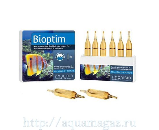 BIOPTIM препарат стимулирующий рост и развитие бактерий в морском аквариуме (6шт) BIOPTIM препарат стимулирующий рост и развитие бактерий в морском аквариуме (6шт)